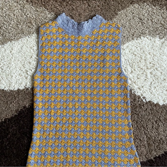 RACHEL COMEY Thatch Dress Crochet Periwinkle Sz M - Picture 5 of 11